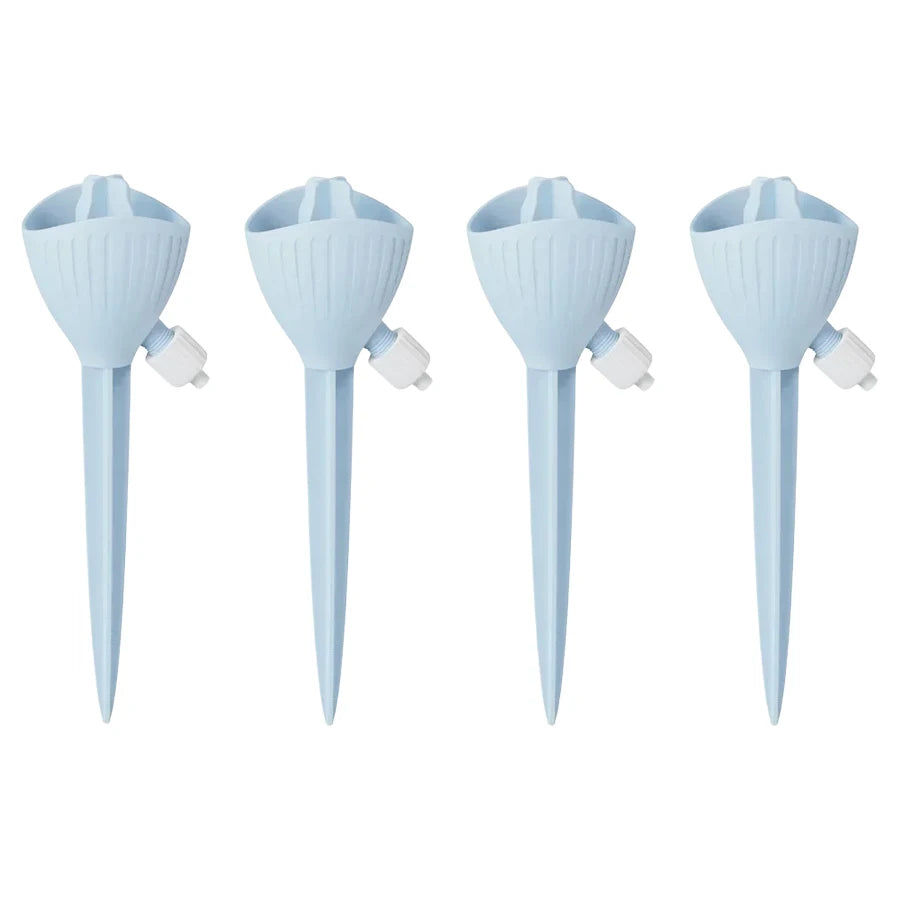 4-Pack Automatic Plant Watering Spikes | Adjustable Drip Plant Watering Spikes QXL 4Pcs Blue