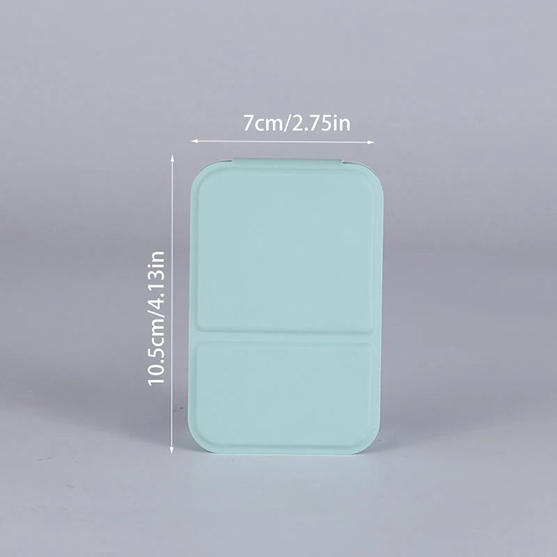 Foldable PU Leather Compact Makeup Mirror | Double-Sided Compact Makeup Mirror QXL