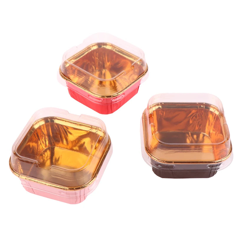 10-Pack Brown Letter Square Cupcake Liners & Muffin Cups Cupcake Liners QXL