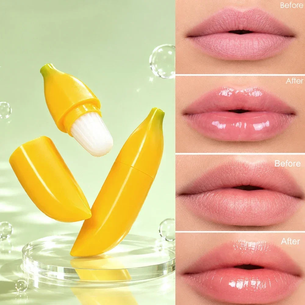 Julystar Banana Lip Balm – Travel Size Hydrating Lip Care Lip Balm QXL