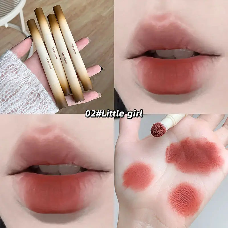 Velvet Matte Lip Mud Stick | Sponge Tip Multi-Use Lips & Cheeks Matte Lip Mud Stick QXL GX1256-2