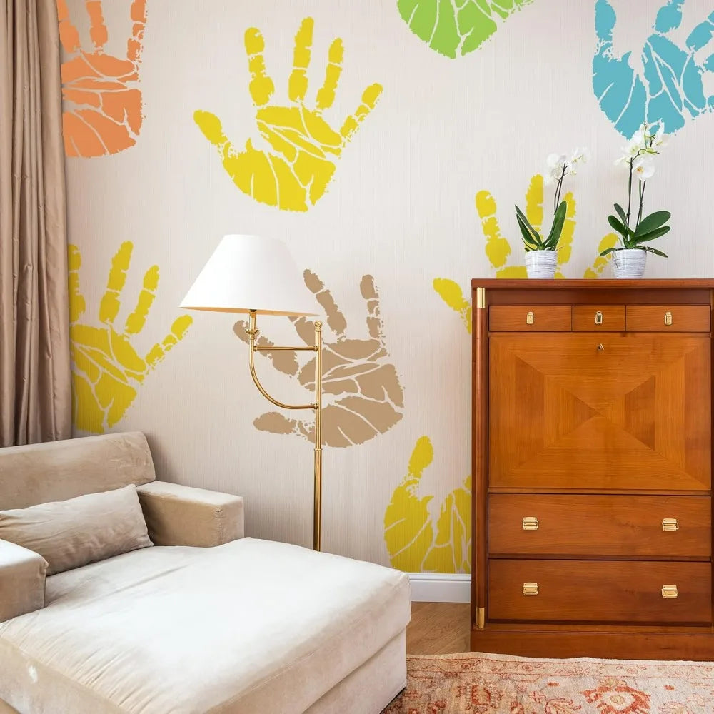 12x12 Handprint Painting Stencil | Reusable PET Craft Template Craft Painting Stencil QXL