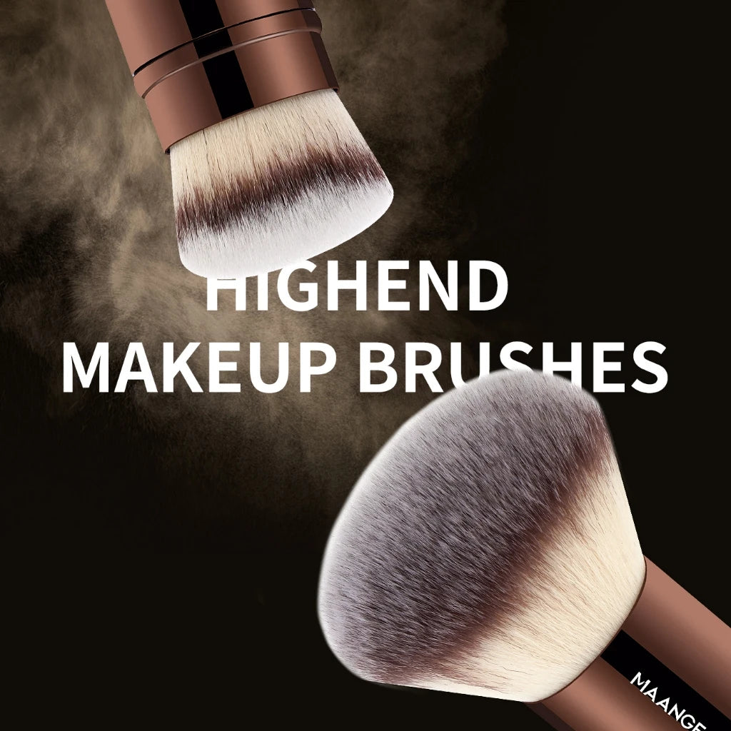 LUXEBLEND 23-Pc Makeup Brush Set | Velvet Bag & Puffs Makeup Brush Set QXL