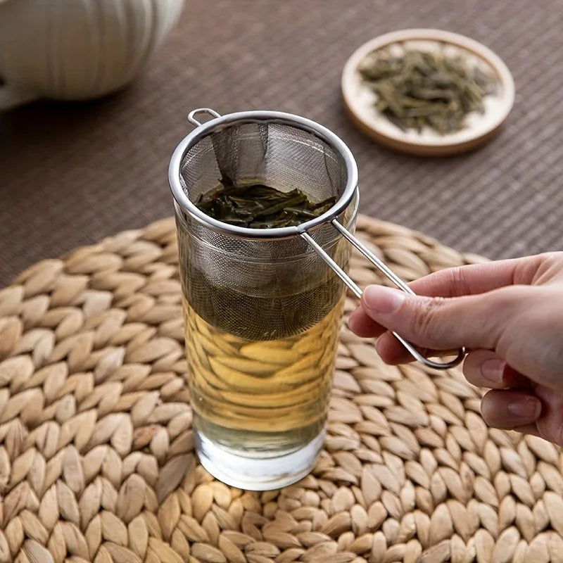 2-Pack Stainless Steel Mesh Tea Infuser & Strainer Set Mesh Tea Infuser QXL