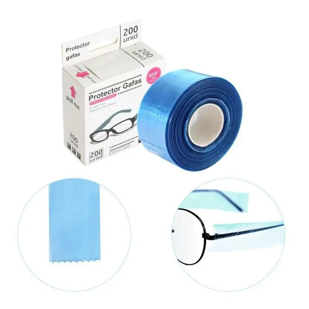 200-Pack Disposable Eyeglass Temple Covers | Hair Dye Protector Eyeglass Temple Covers QXL