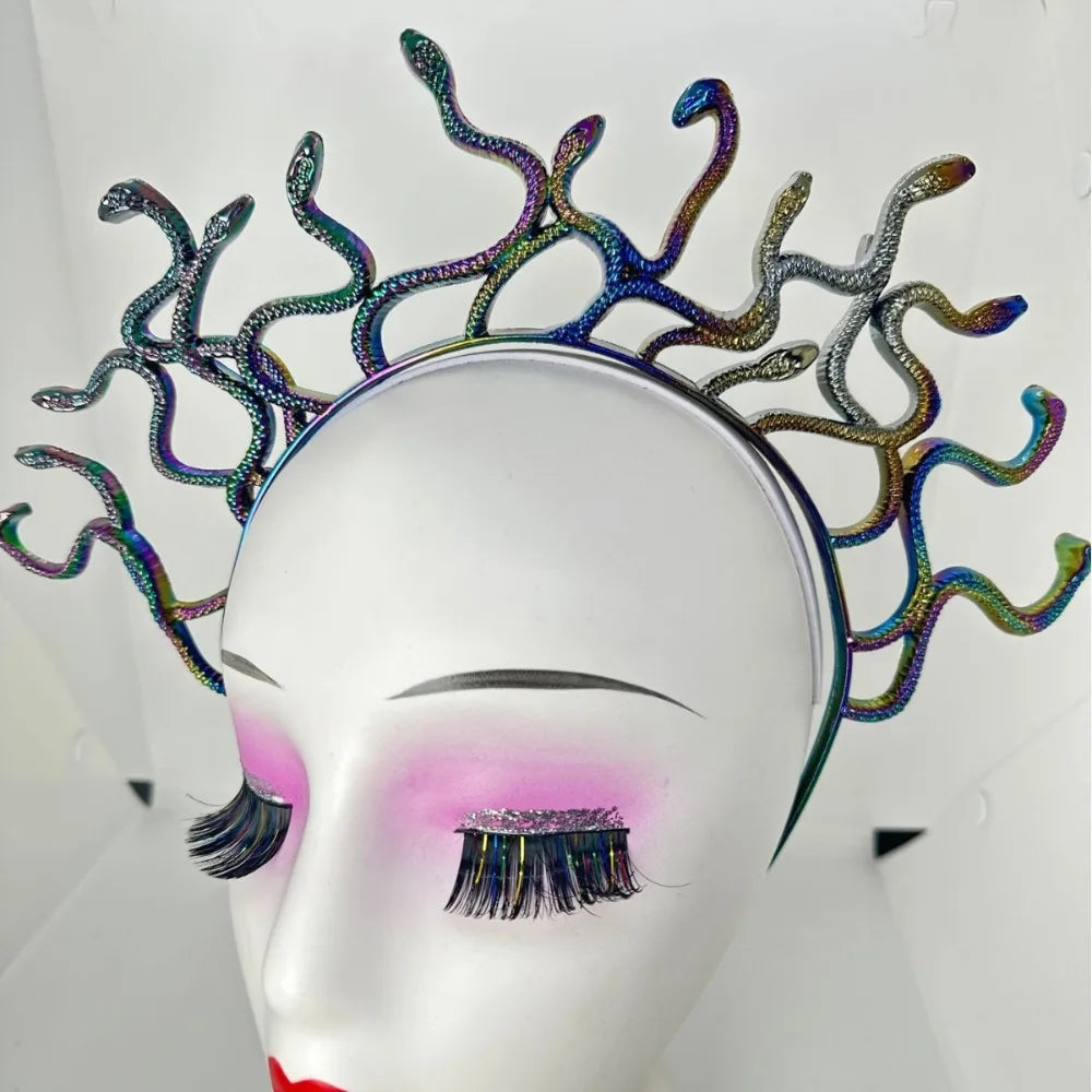 Medusa Snake Headband | Halloween Cosplay Hair Hoop Costume Headband QXL
