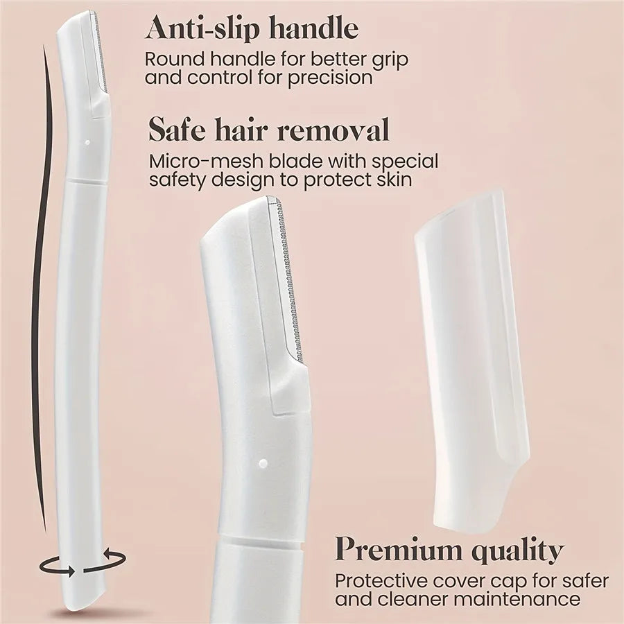 4-Pack Eyebrow Razor & Dermaplaning Tool for Women Facial Razor Set QXL