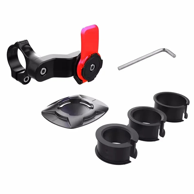 Shockproof Bike & Motorcycle Handlebar Phone Mount Holder Phone Mount Holder QXL Red
