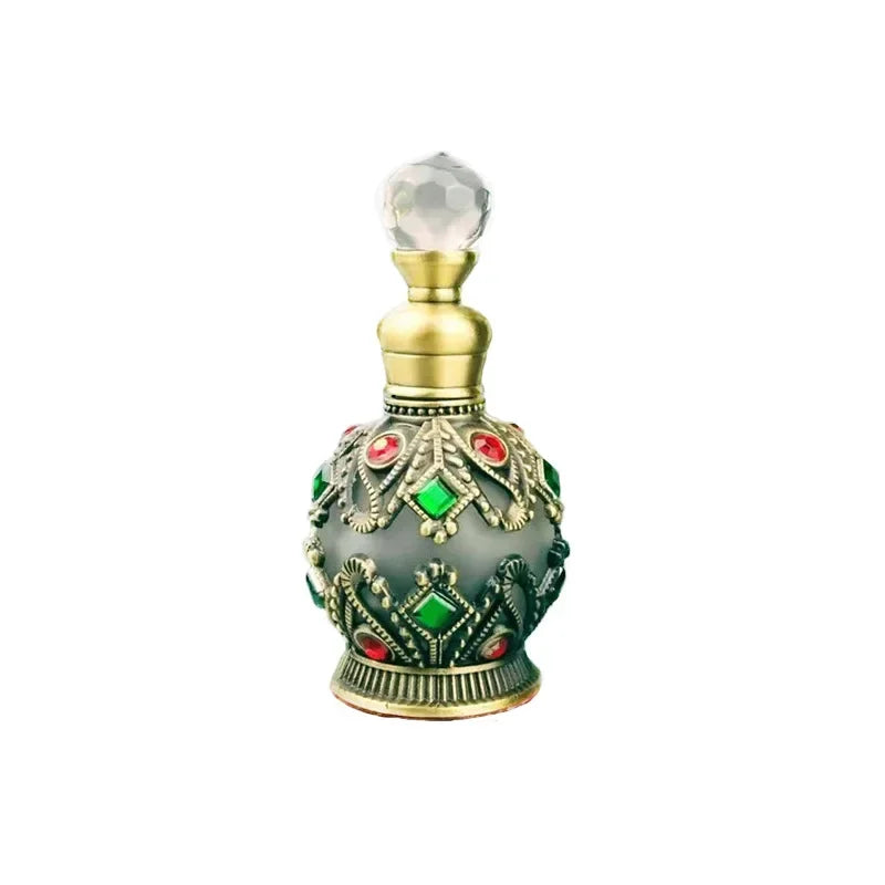 15ml Vintage Arab Style Metal Perfume & Essential Oil Dropper Bottle Perfume Dropper Bottle QXL