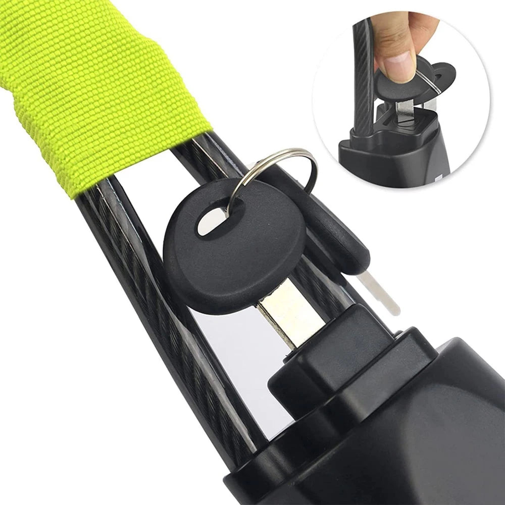 Universal Steering Wheel & Seat Belt Anti-Theft Lock | 2 Keys Steering Wheel Lock QXL