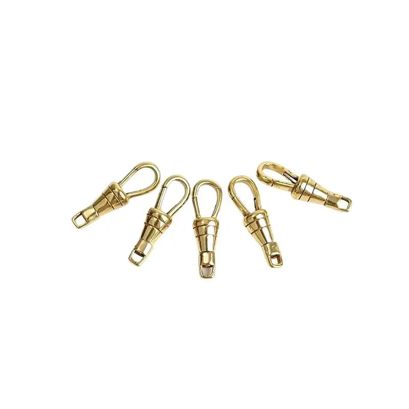 Brass Gourd Swivel Snap Hook 30mm | DIY Chain Spring Clip Jewelry Hardware Clip QXL