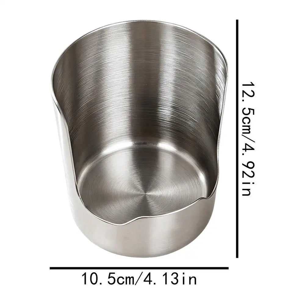 Stainless Steel Spoon Holder & Pot Lid Organizer | Kitchen Rack Kitchen Utensil Holder QXL Light Grey