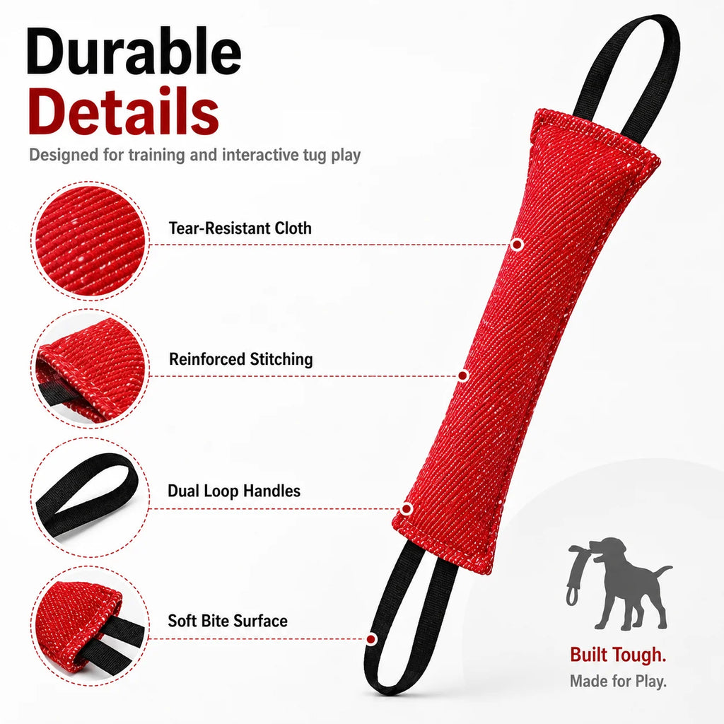 Interactive Dog Tug Toy | Bite Pillow for Training & Play Dog Tug Toy QXL