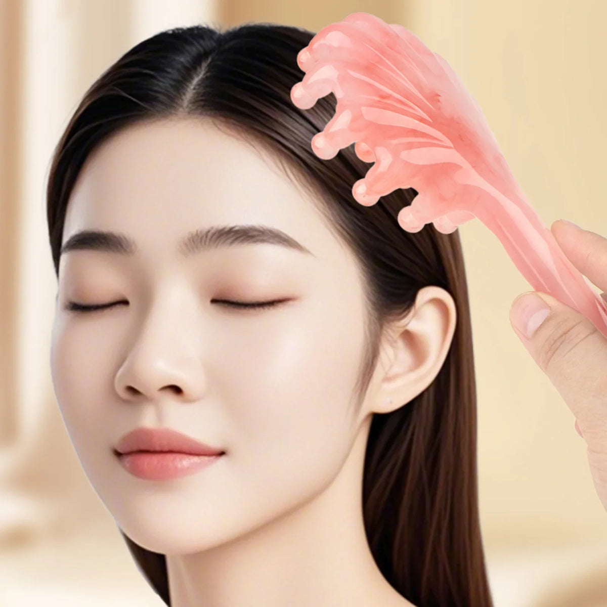 Shell Resin Scalp Massage Comb | Gua Sha Head Massager Scalp Massage Comb QXL