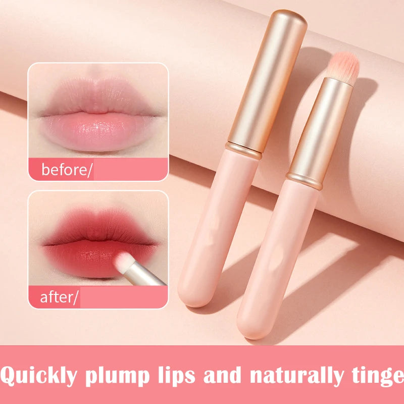 Mini Portable Lip & Concealer Brush with Cap | Multi-Use Lip Concealer Brush QXL