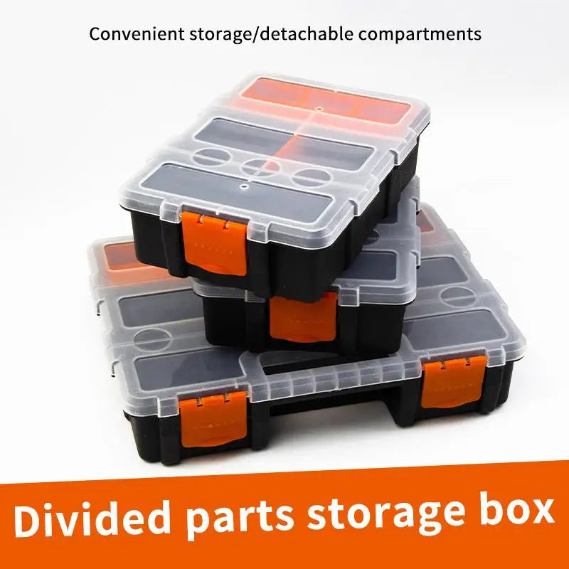 25-Grid Portable Plastic Toolbox | Hardware & Craft Organizer Storage Organizer Box QXL