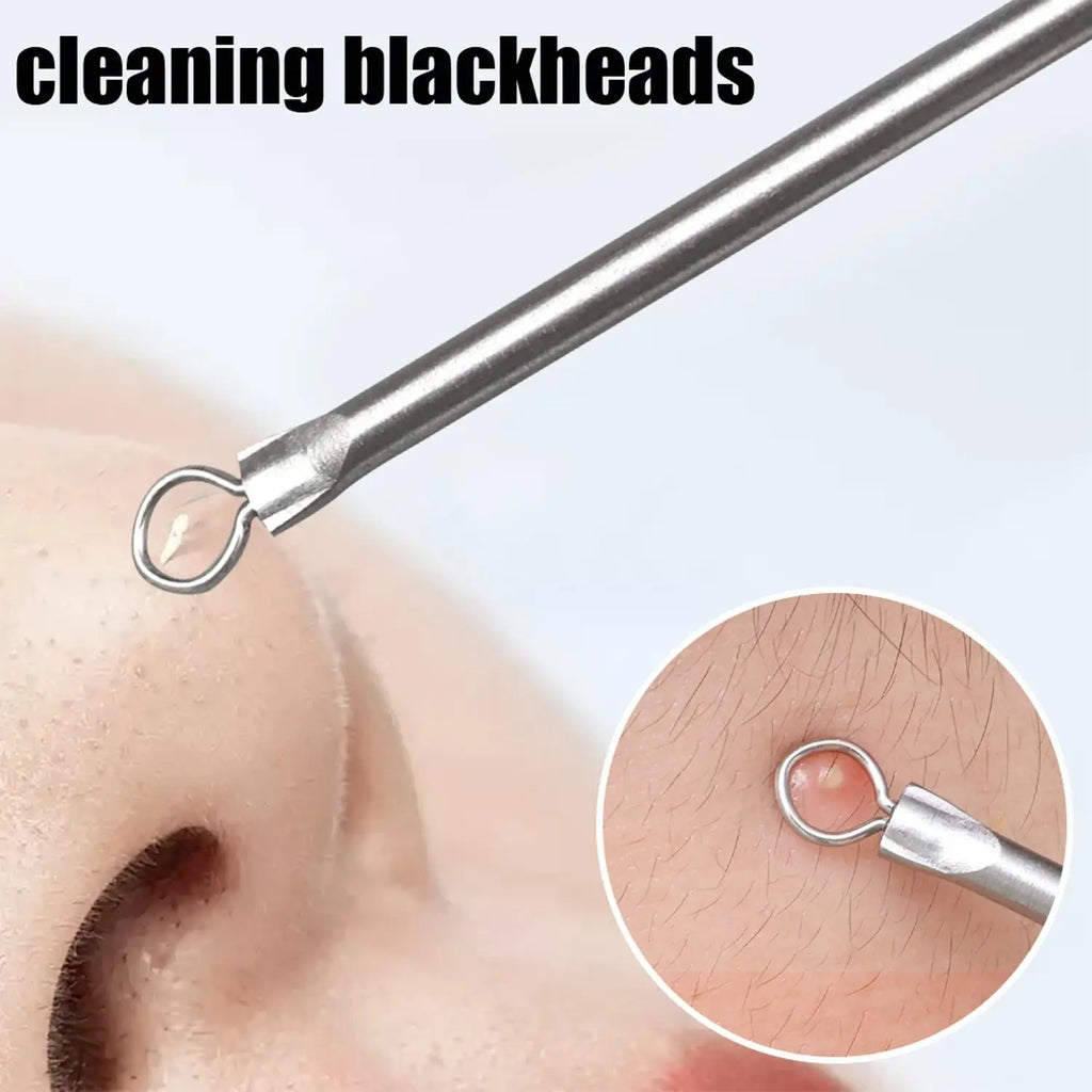 Stainless Steel Blackhead Comedone Extractor Set 3/5/8 Piece Comedone Extractor Set QXL