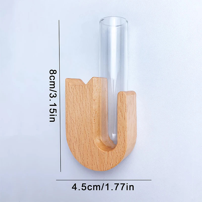 Cat Whisker Collector Vase Fridge Magnet | Wood & Glass Keepsake Pet Whisker Keepsake QXL