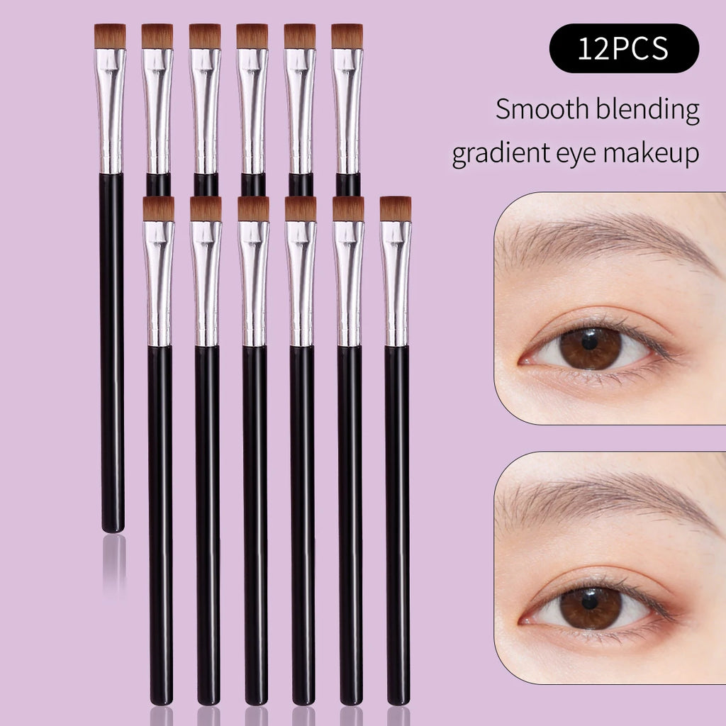 12-Pc Eye Makeup Brush Set | Eyeliner, Eyebrow & Detail Brushes Eye Makeup Brush Set QXL