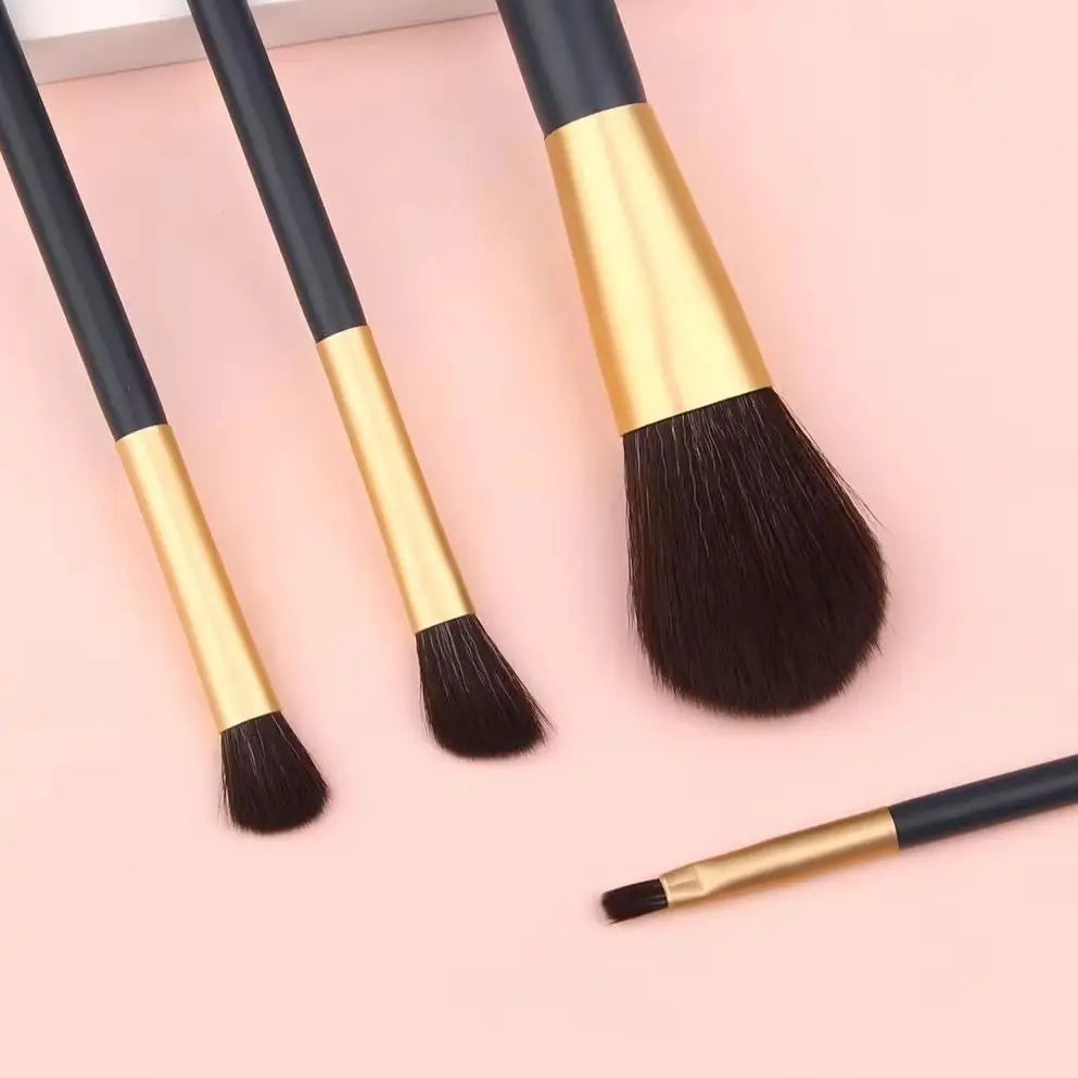 KOSSHOW 4-Piece Makeup Brush Set | Powder, Blush & Eye Makeup Brush Set QXL