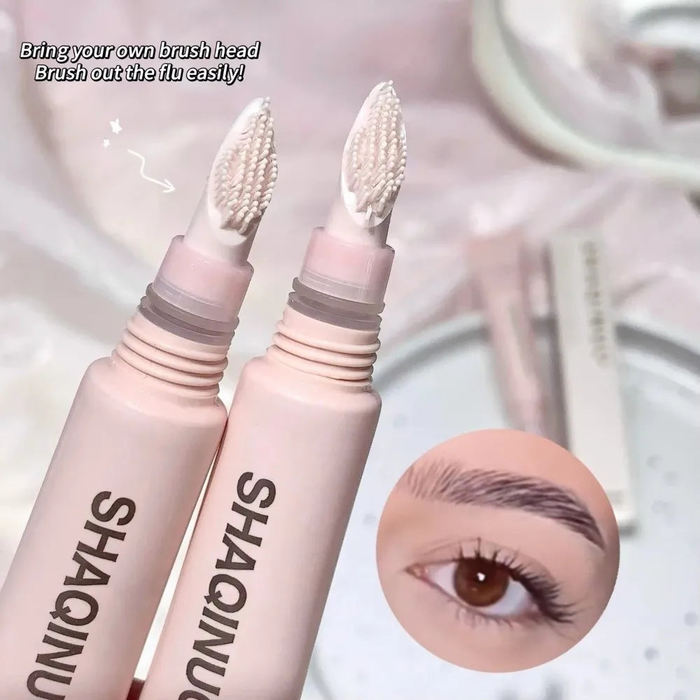 3D Lamination Waterproof Brow Gel | Smudge-Proof Silicone Brush Eyebrow Gel QXL