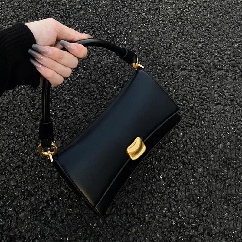 Vintage Elegant Ladies Leather Handbag | Luxury Classic Style Ladies Handbag QXL