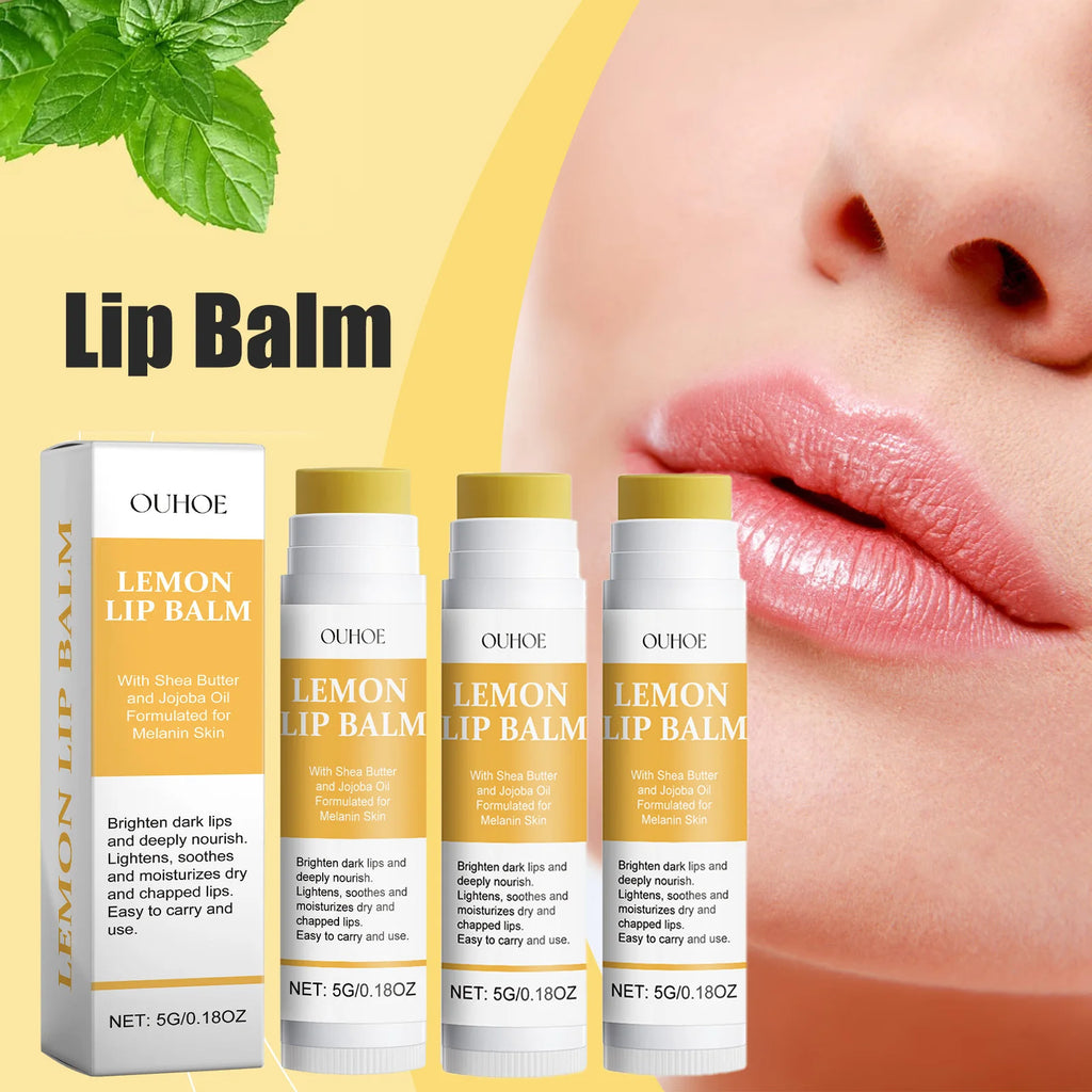 Eelhoe Lemon Ginger Turmeric Lip Balm | Moisturizing & Exfoliating Lip Balm QXL