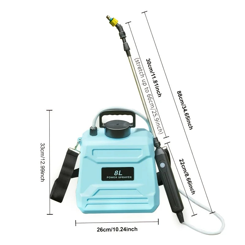 5L Battery Powered Backpack Garden Sprayer | USB Rechargeable Electric Garden Sprayer QXL