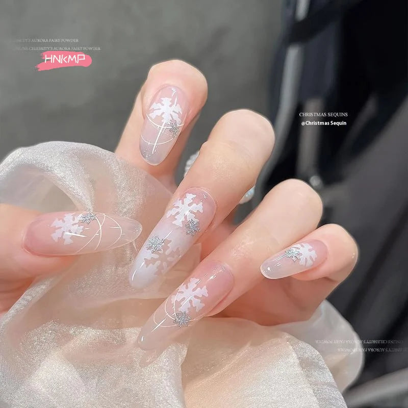 Winter Snowflake Nail Sequins | Christmas Nail Art Glitter Nail Art Sequins QXL