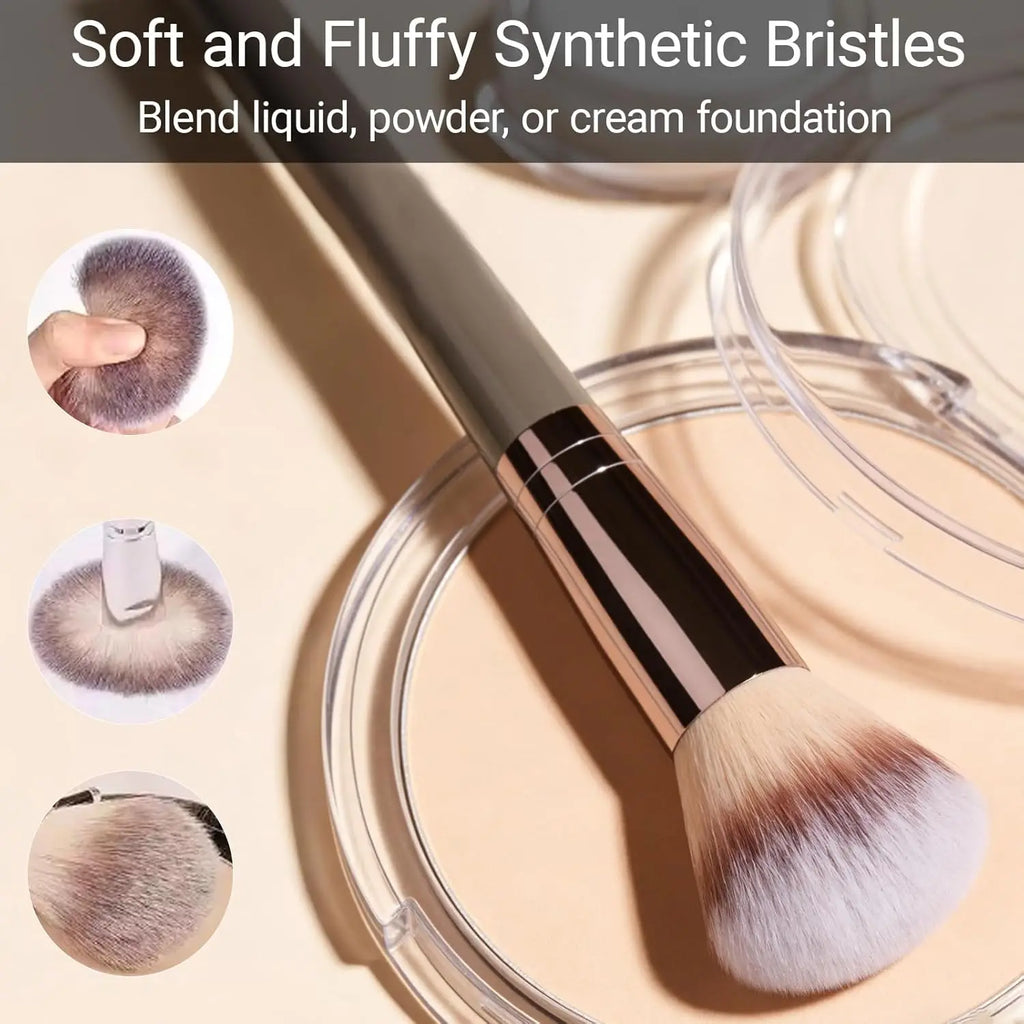 40-Piece Coffee Brown Professional Makeup Brush Set Makeup Brush Set QXL