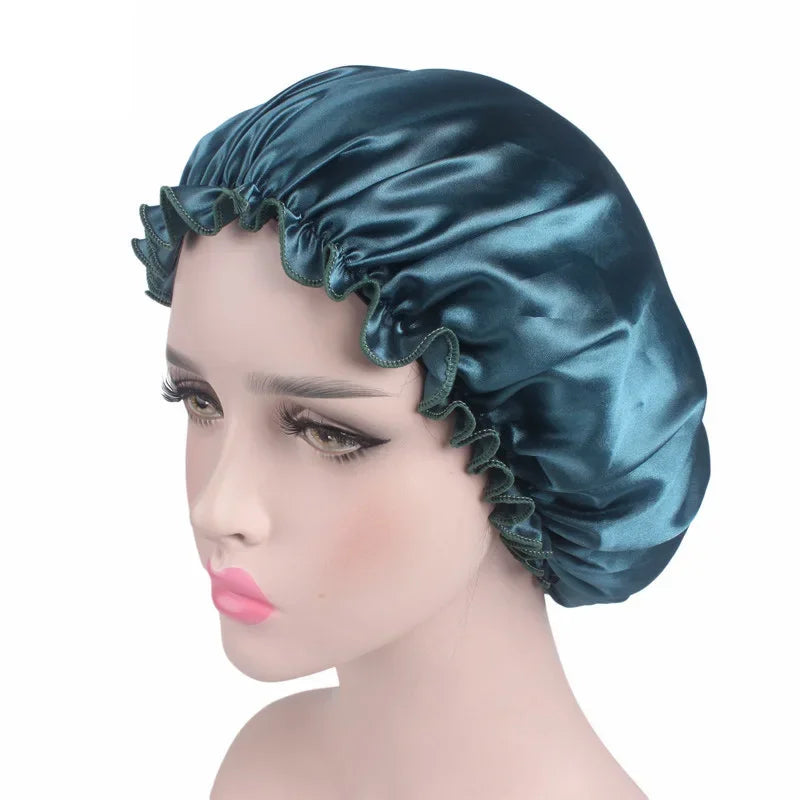 Women's Satin Sleep Cap & Shower Bonnet | Hair Care Hat Satin Sleep Bonnet QXL