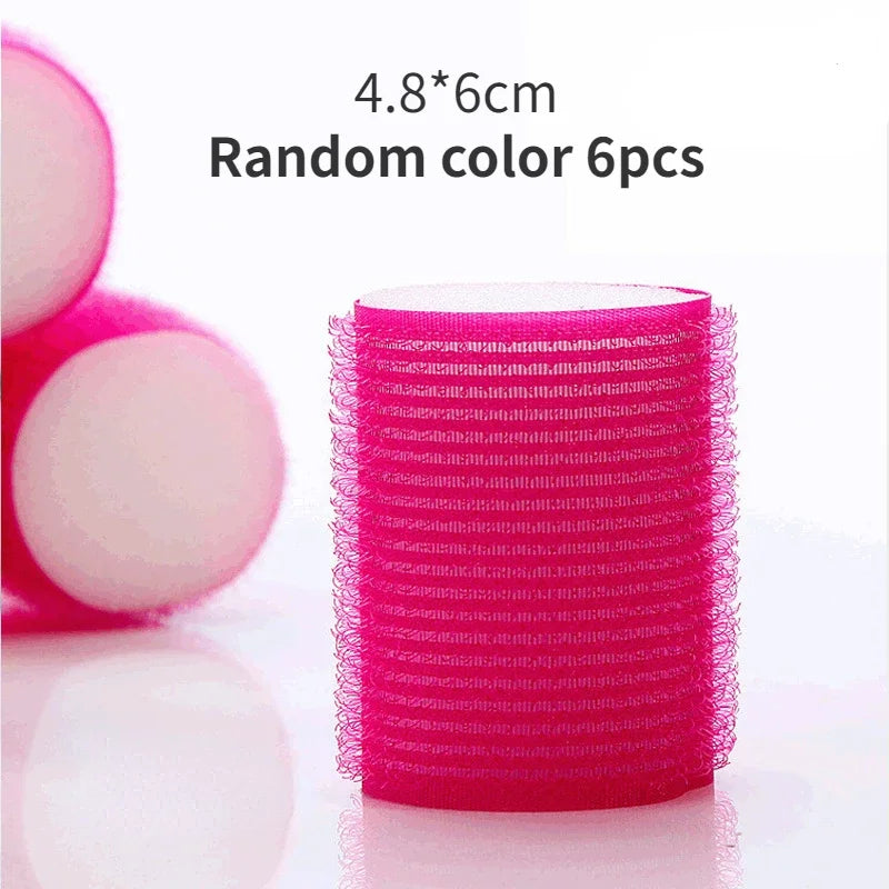 Sponge Hair Rollers | Heatless Self-Grip Curlers Set Heatless Hair Curler QXL 4.8cm 6pcs Random
