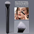 KOSSHOW Triangular Concealer & Foundation Brush | Nylon Concealer Brush QXL black