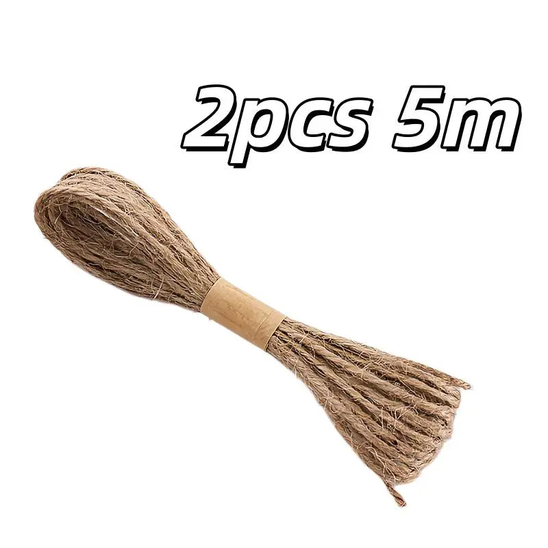 5 Yards 2mm Braided Hemp Jute Rope – Garden, Crafts & Weaving Garden Jute Rope QXL 2pcs 5m