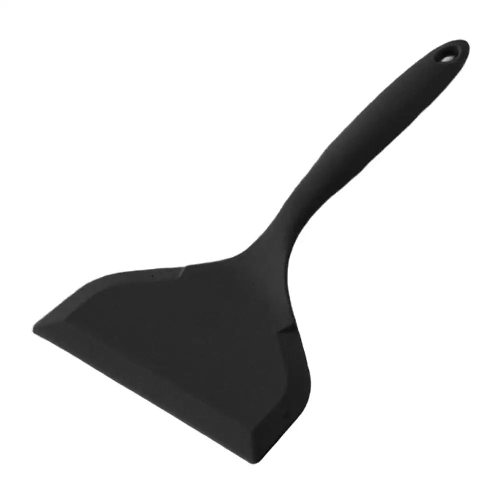 Wide Silicone Spatula | Non-Stick Flexible Cooking Turner Silicone Spatula QXL Black