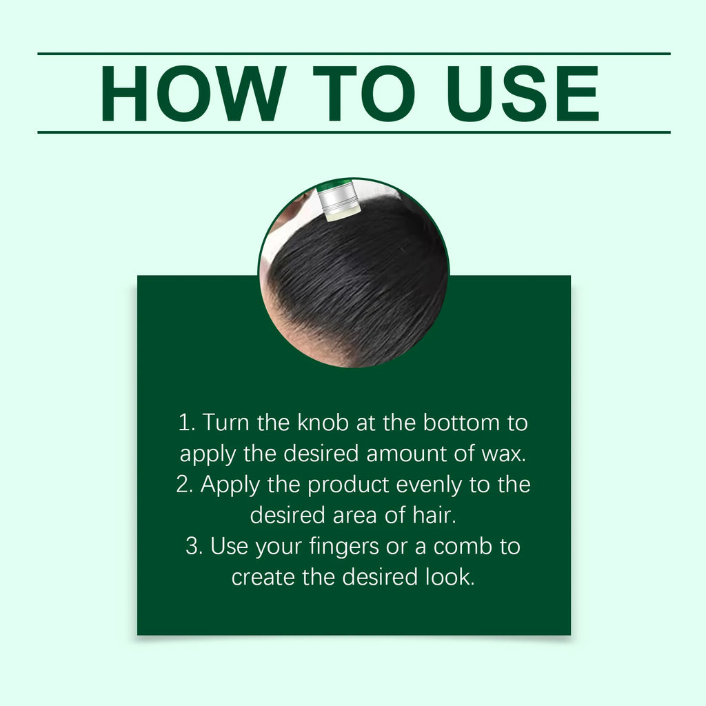 HOEGOA Hair Wax Stick – Anti-Frizz Pomade & Edge Control 75g Hair Wax Stick QXL