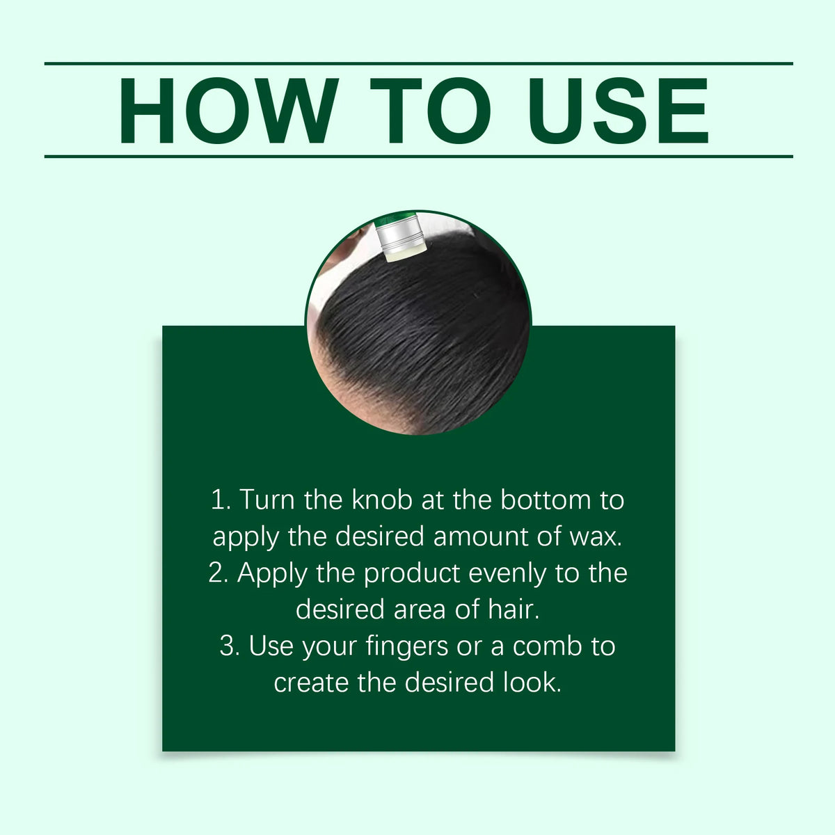 HOEGOA Hair Wax Stick – Anti-Frizz Pomade & Edge Control 75g Hair Wax Stick QXL