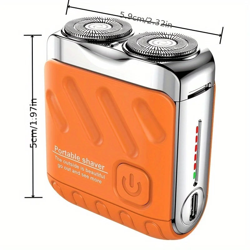 WITZIO Mini Dual Blade Electric Shaver for Men | USB Charge Electric Shaver QXL