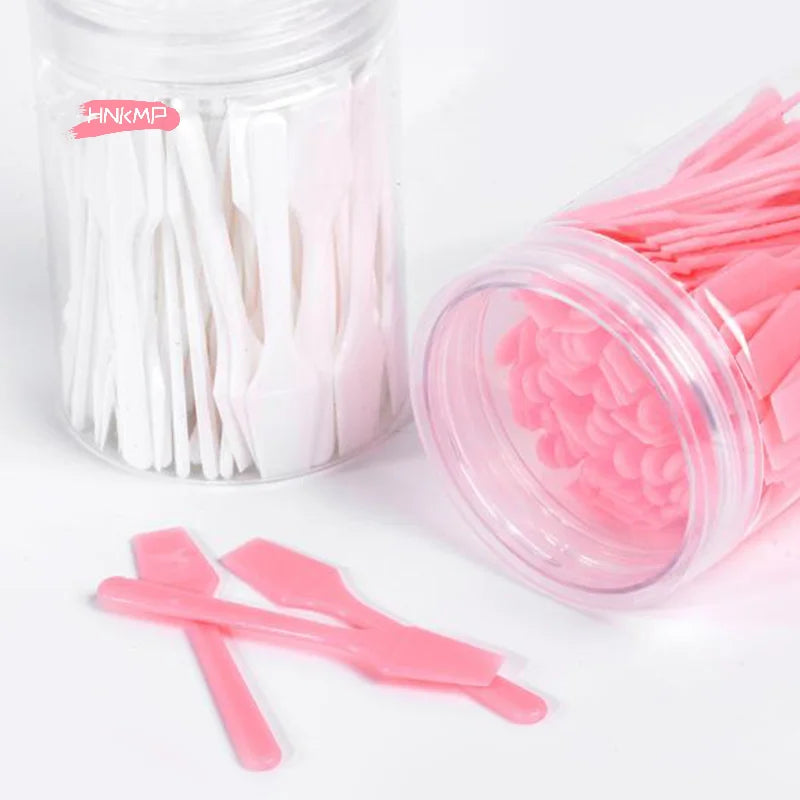 100-Pack Mini Cosmetic Spatulas | Cream & Mask Applicators Cosmetic Applicator Spatulas QXL