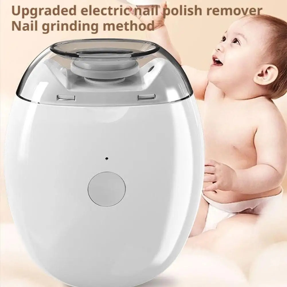 2-in-1 Electric Nail Clipper & Grinder with LED | Baby & Adult Electric Nail Trimmer QXL