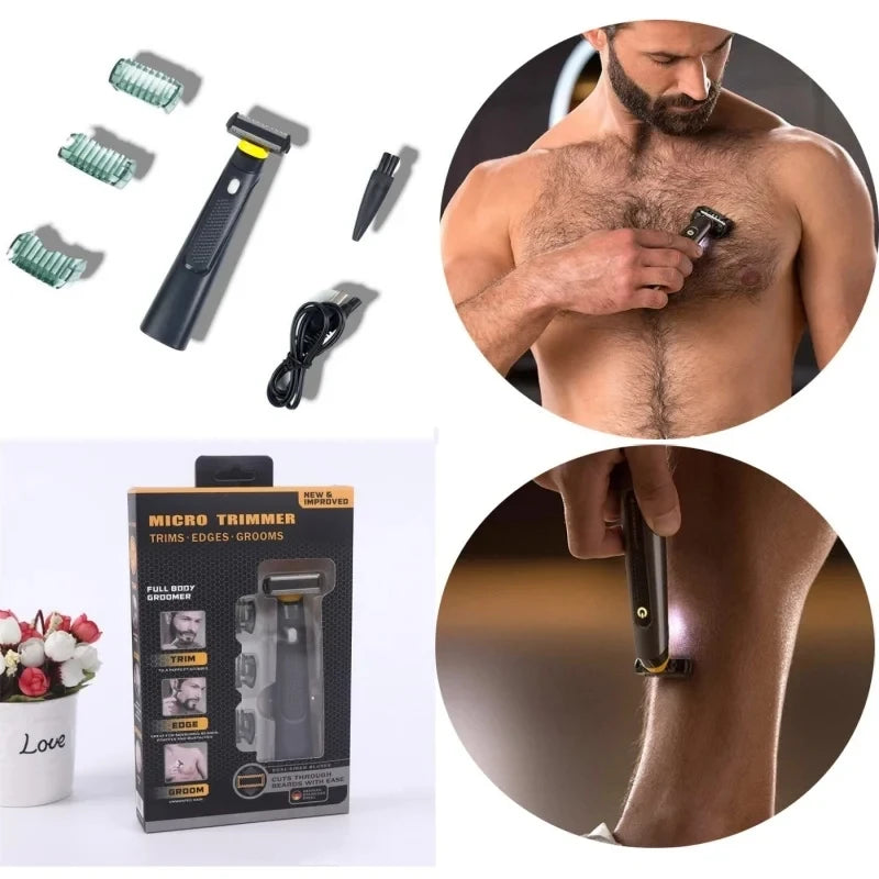 Men's Rechargeable Electric Shaver & Trimmer | Portable Electric Shaver Trimmer QXL