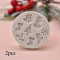 Christmas Cookie Cutters & Silicone Moulds | DIY Baking Set Silicone Baking Mould QXL 2pcs