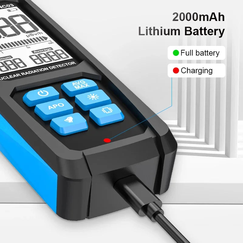 NC03 GM Geiger Counter | Portable Digital Radiation Detector Radiation Detector QXL