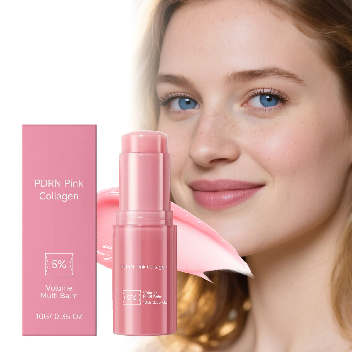 Pink Collagen Lip Balm – Hydrating & Nourishing 10g Collagen Lip Balm QXL
