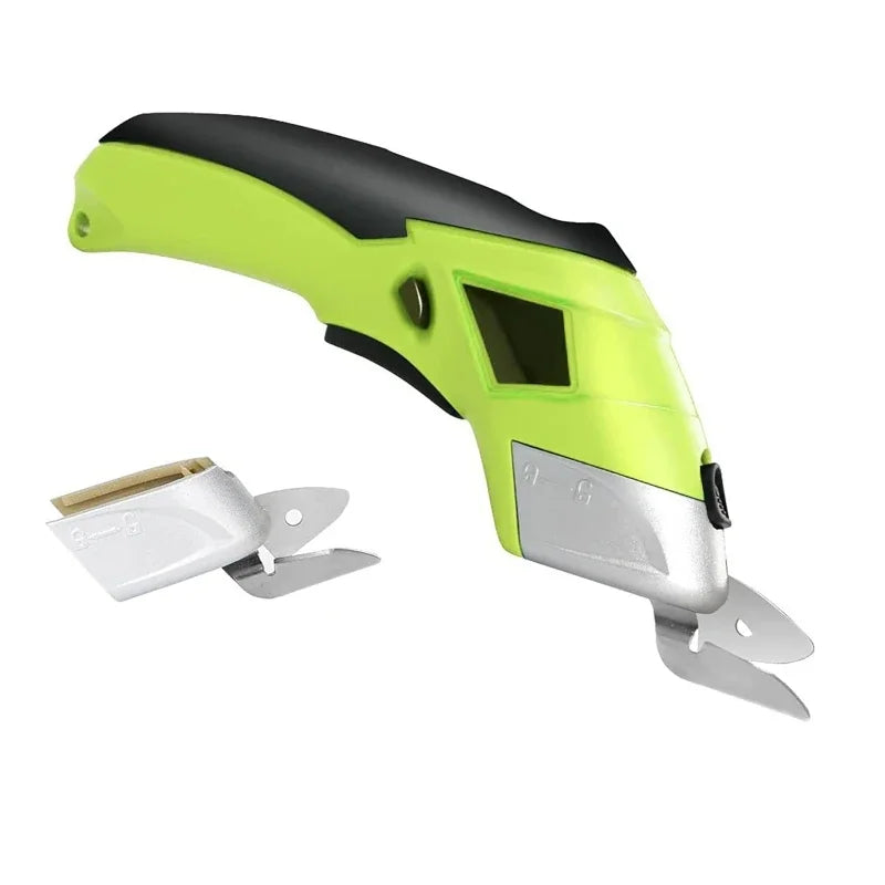 Cordless Electric Fabric Scissors 20W | 2 Blades Auto Cutter Electric Fabric Scissors QXL