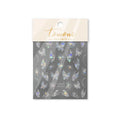 3D French Jelly Nail Stickers – Butterfly Star Moon Holographic Nail Art Stickers QXL A2
