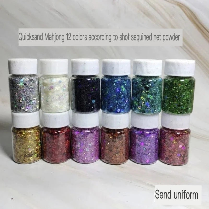 Mixed Nail Glitter Powder Set | Sequin & Laser DIY Nail Art Nail Glitter Set QXL