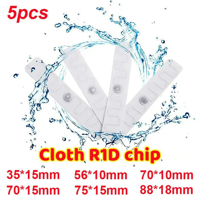 5-Pack RFID UHF Laundry Tags | Washable & Heat Resistant RFID Laundry Tags QXL