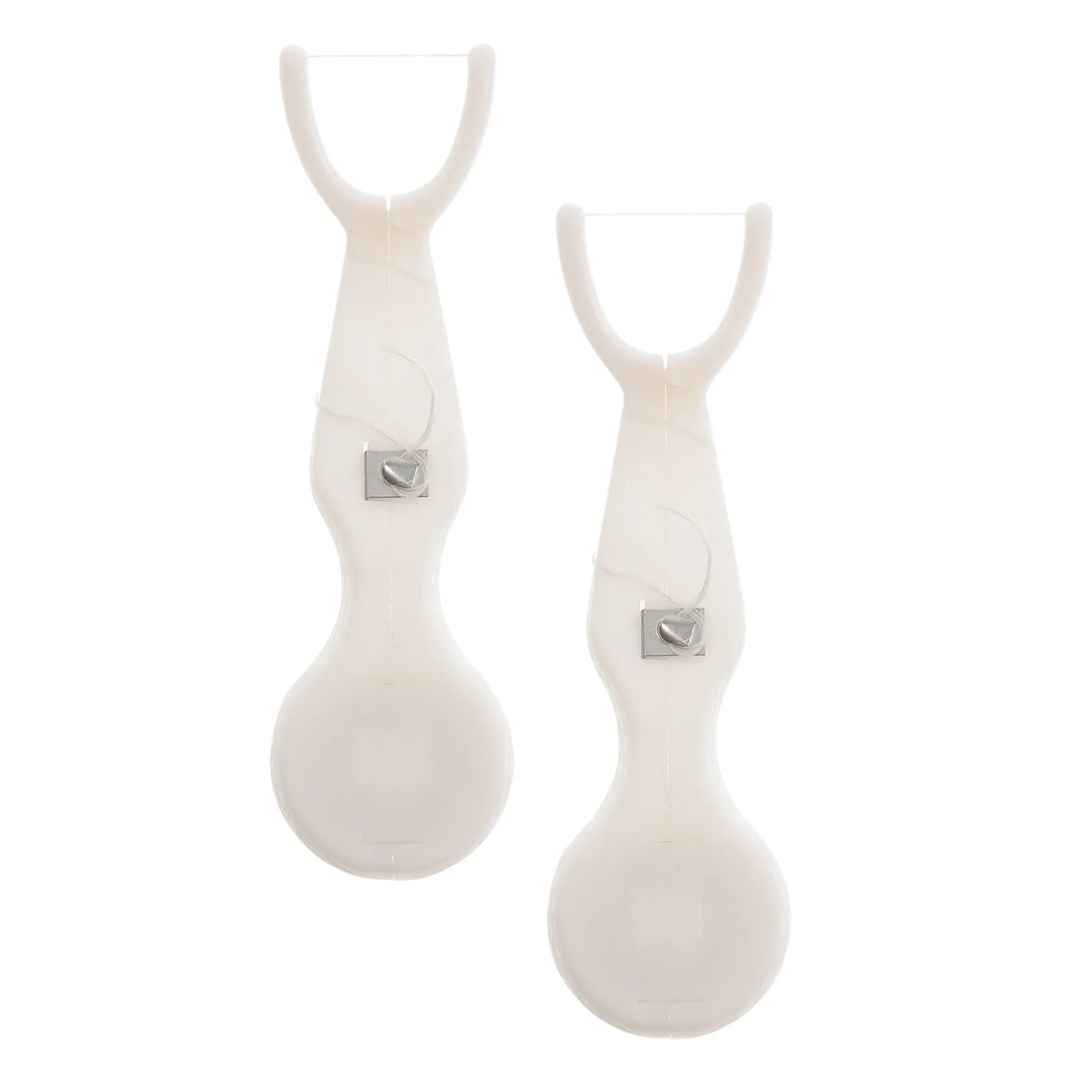 2-Pack Reusable Y-Shape Floss Pick Handles | Interdental Cleaner Reusable Floss Handle QXL