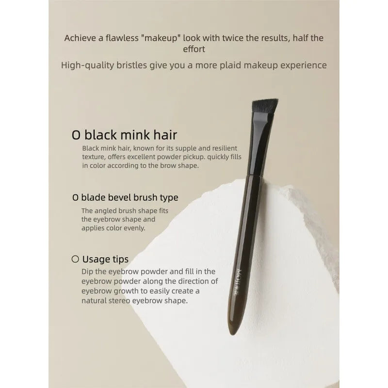 L28 Angled Eyebrow Brush | Mink Hair Professional Makeup Brush Eyebrow Makeup Brush QXL